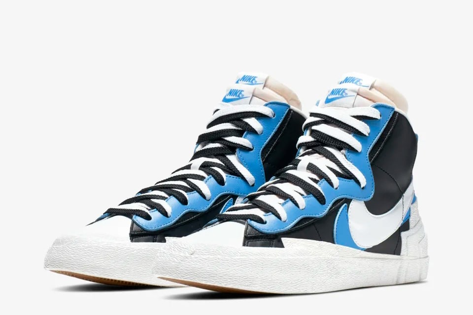 sacai x nike blazer mid university blue BV0072-001 4