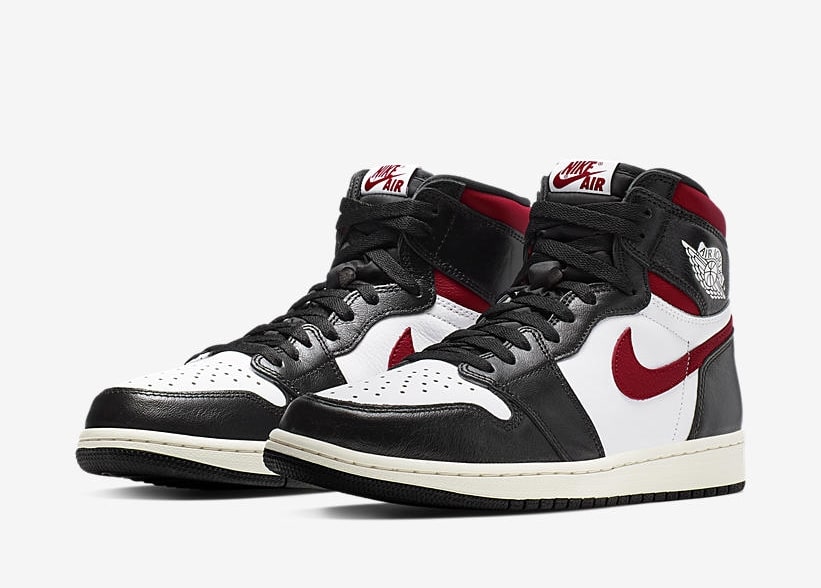Air Jordan 1 High Black White Sail Gym Red 555088-061 3