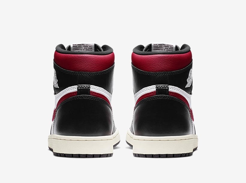 Air Jordan 1 High Black White Sail Gym Red 555088-061 5
