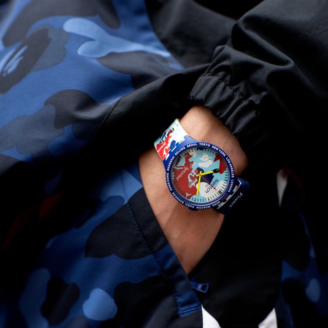 Zegarki Swatch x Bape