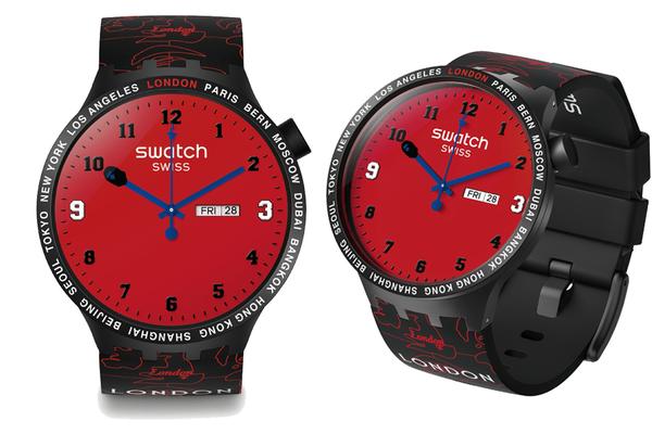 Zegarki BAPE x SWATCH BIG BOLD 16