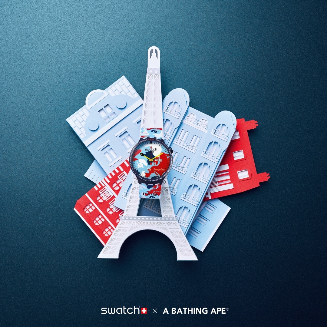 Zegarki BAPE x SWATCH BIG BOLD 19
