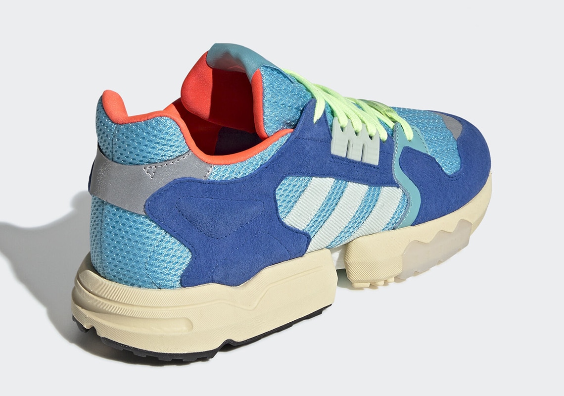adidas ZX Torsion Bright Cyan Linen Green Blue EE4787 3