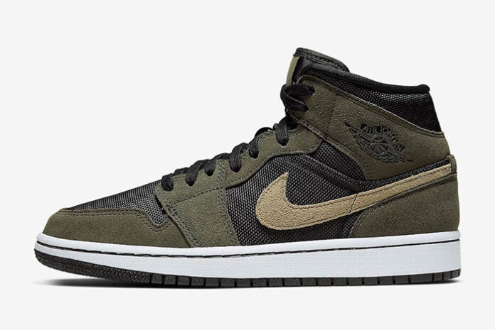 Air Jordan 1 Mid Military Olive Green Air Jordan 1 Mid Military Olive Green