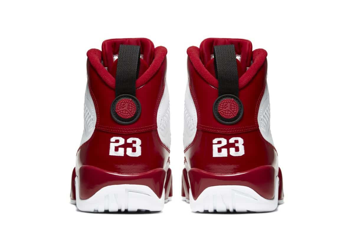 Air Jordan 9 White Gym Red Black 302370-160 5