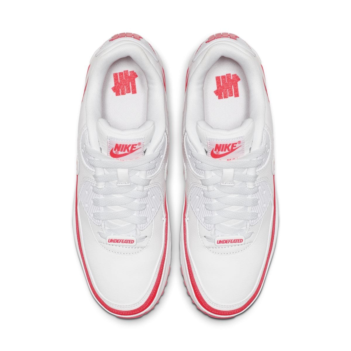 Undefeated x Nike Air Max 90 White Solar Red CJ7197-103 4