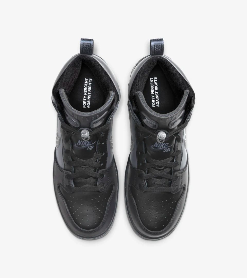 FPAR x Nike SB Dunk High Black Dark Grey Black BV1052-001 5