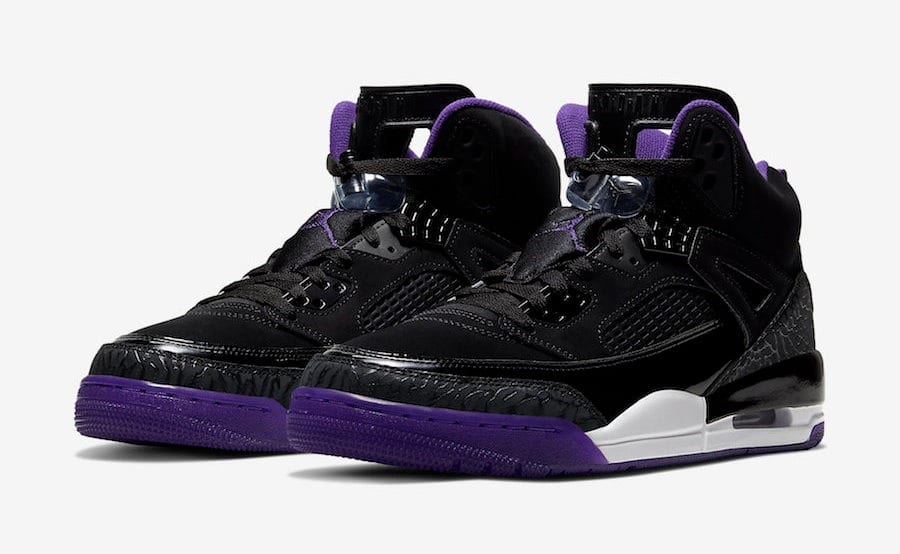 Jordan Spizike Black White Court Purple 315371-051 3