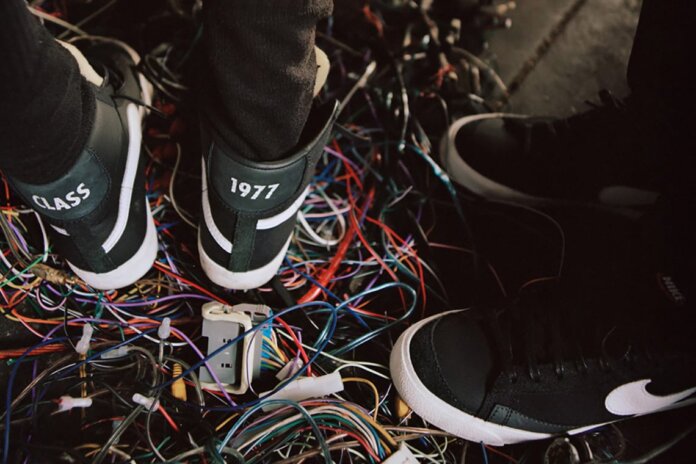 Slam Jam x Nike Blazer Mid Black White Slam Jam x Nike Blazer Mid Black White