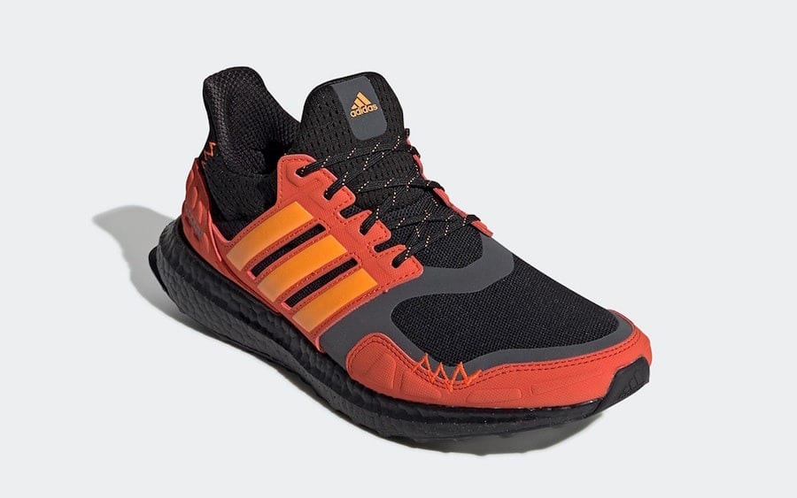 adidas Ultra Boost S and L Core Black Flash Orange Solar Orange FV7283 2