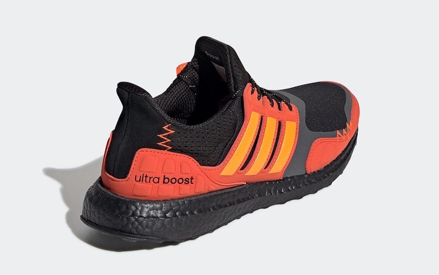 adidas Ultra Boost S and L Core Black Flash Orange Solar Orange FV7283 3
