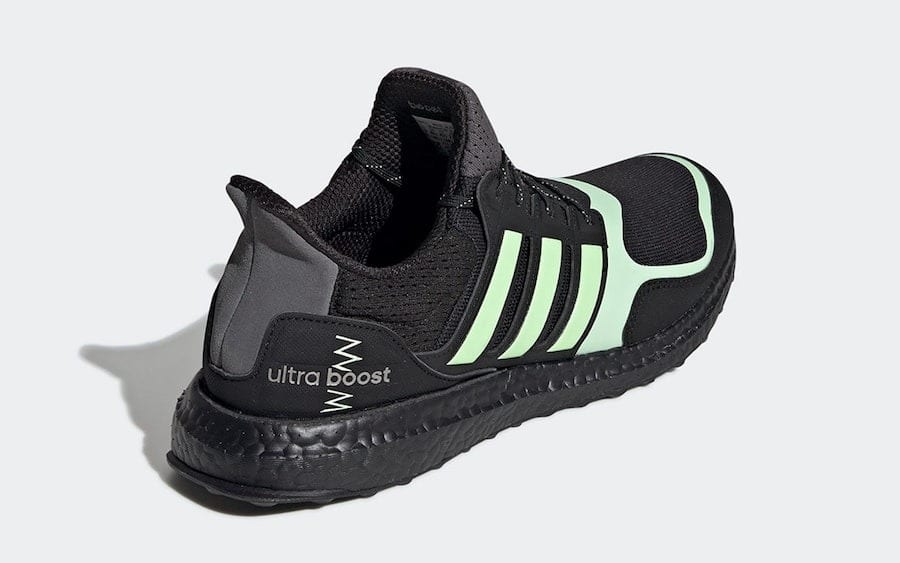 adidas Ultra Boost S and L Core Black Glow Green Grey Five FV7284 3