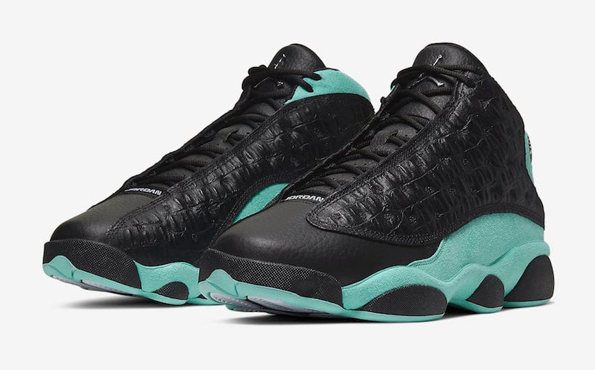 Air Jordan 13 Black Island Green Metallic Silver 414571-030 3