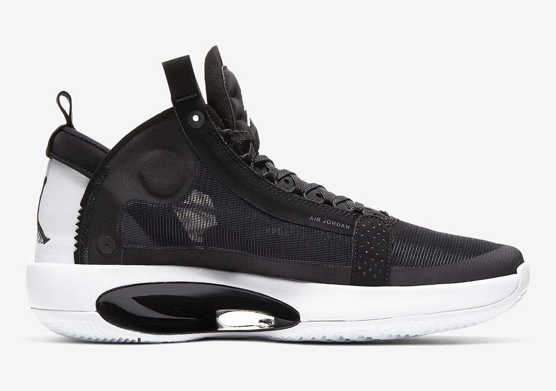 Air Jordan 34 Eclipse Black Metallic Silver Black AR3240-001 3