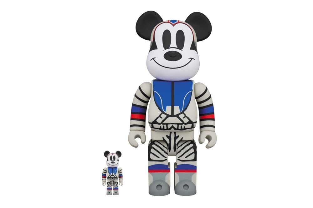 Billionaire Boys Club x Medicom Toy BEARBRICK Astronaut Mickey Mouse 1