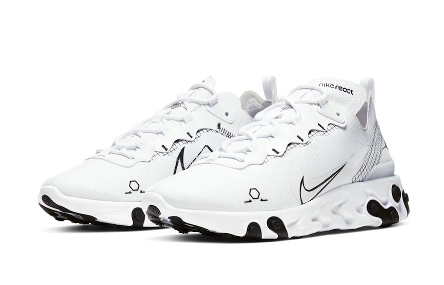 Nike React Element 55 White Schematic 3