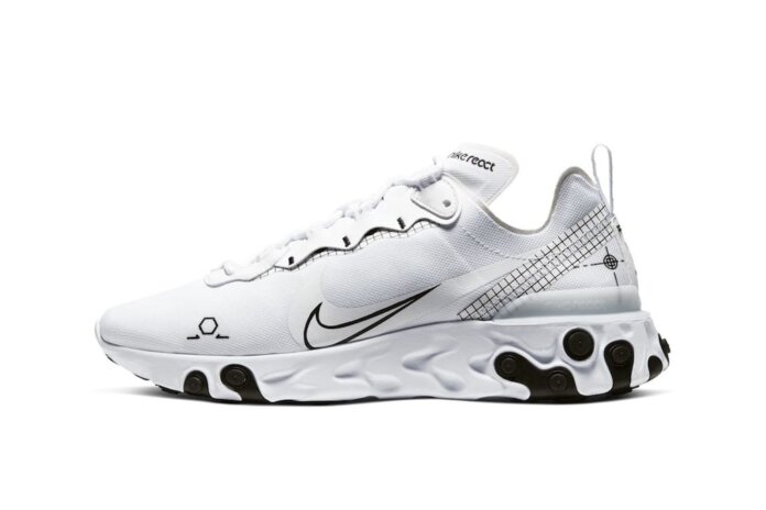 Nike React Element 55 White Schematic Nike React Element 55 White Schematic