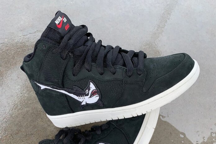 Oskar Rozenberg x Nike SB Dunk High Black Shark Oskar Rozenberg x Nike SB Dunk High Black Shark
