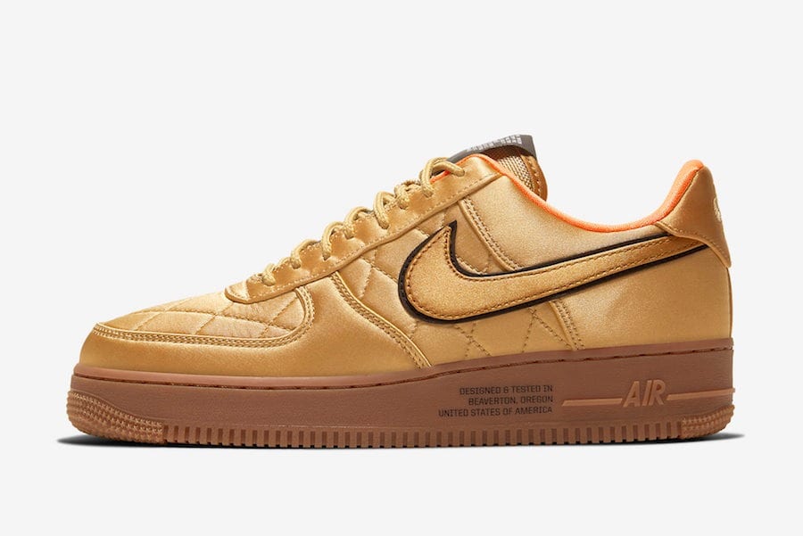 Nike Air Force 1 Low Flight Jacket Gold 2
