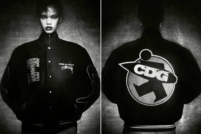 COMME des GARCONS x Stussy 40th Anniversary Varsity Jacket