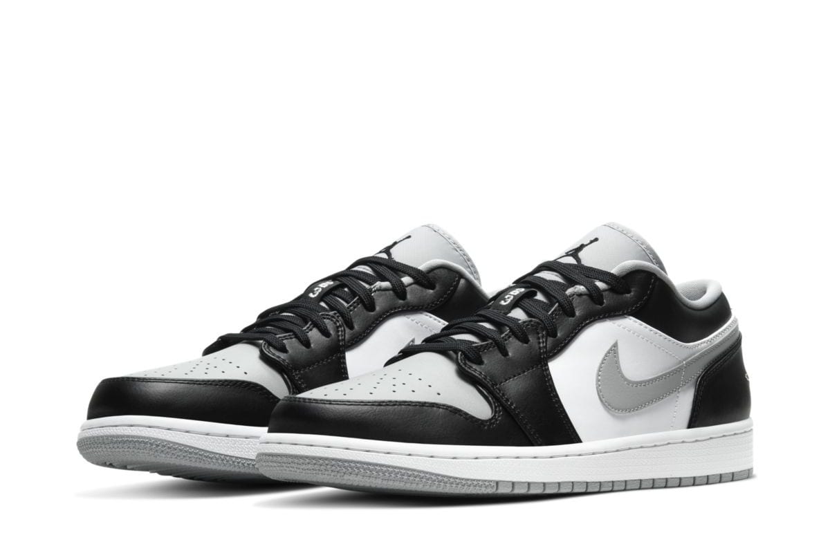 Air Jordan 1 Low Black Black Light Smoke Grey White 553558-039 3