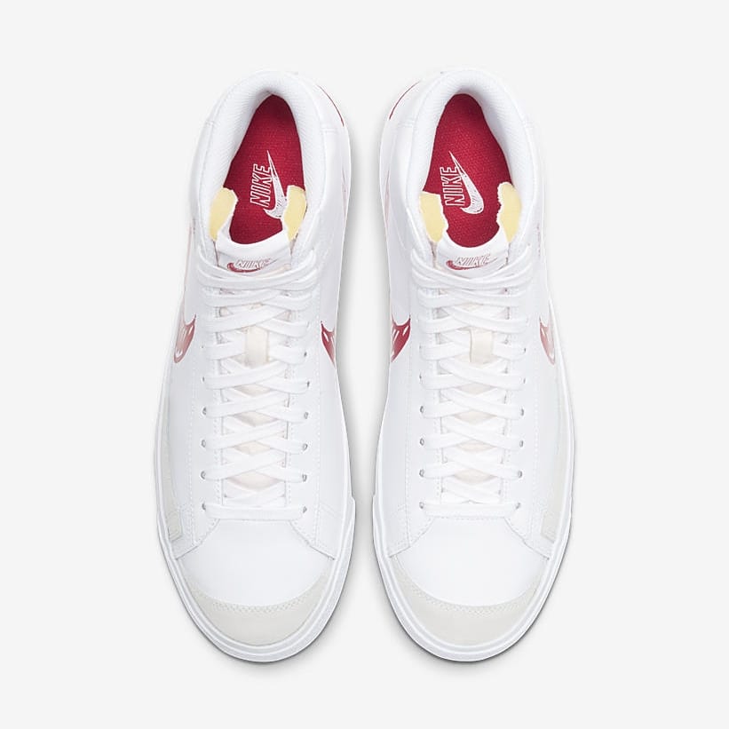 Nike Blazer Mid Sketch White Red CW7580-100 5