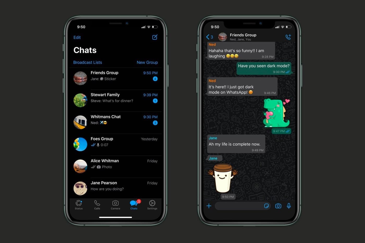 whatsapp darkmode