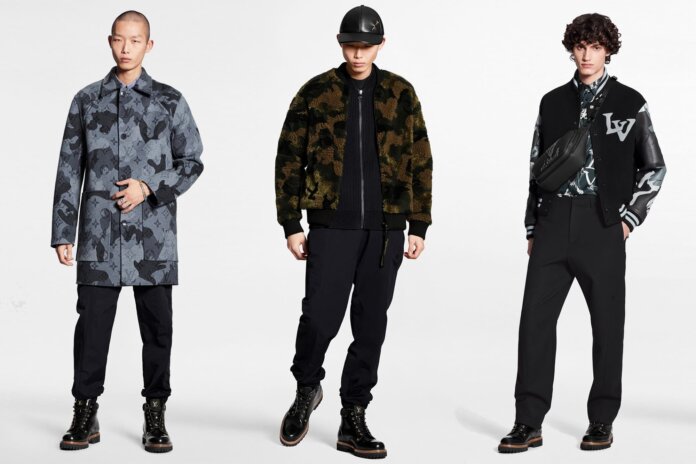 Lookbook louis vuitton camo monogram leaf Pre FA20