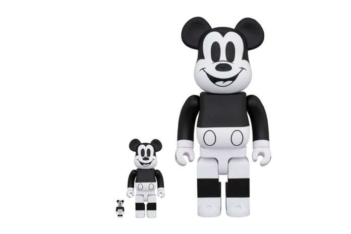 Medicom Toy BEABRICK Mickey Mouse BW