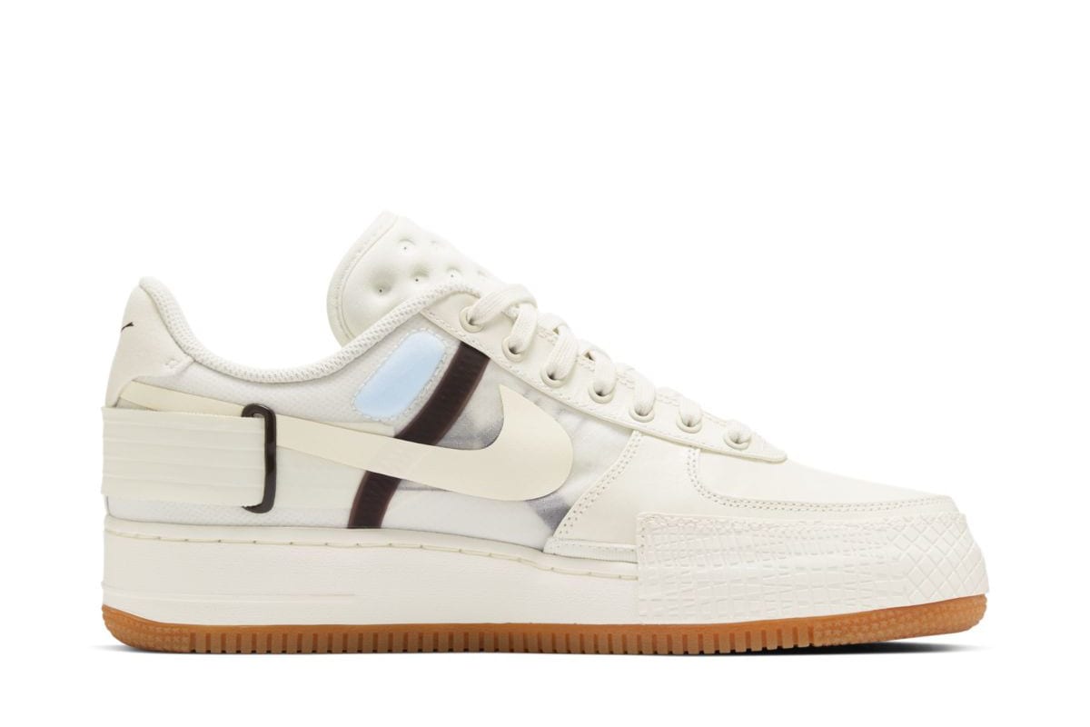 Nike Air Force 1 Low Type Sail Light Ivory Earth Brown CJ1281-100 2
