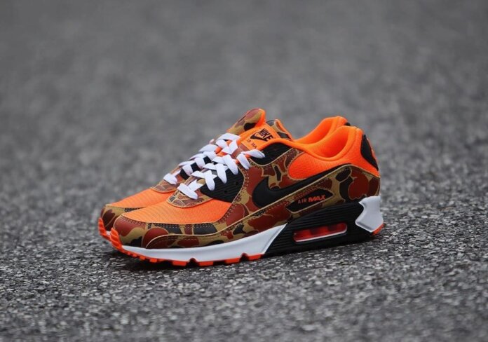 Nike Air Max 90 Orange Duck Camo Nike Air Max 90 Orange Duck Camo