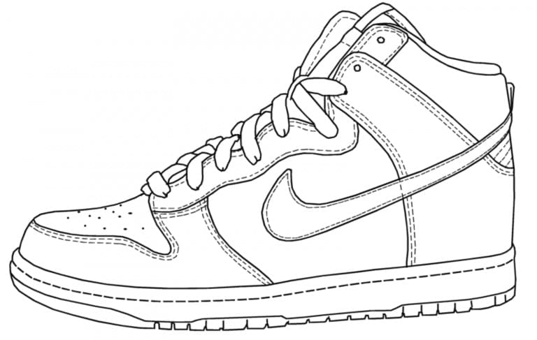 nike dunk sketch