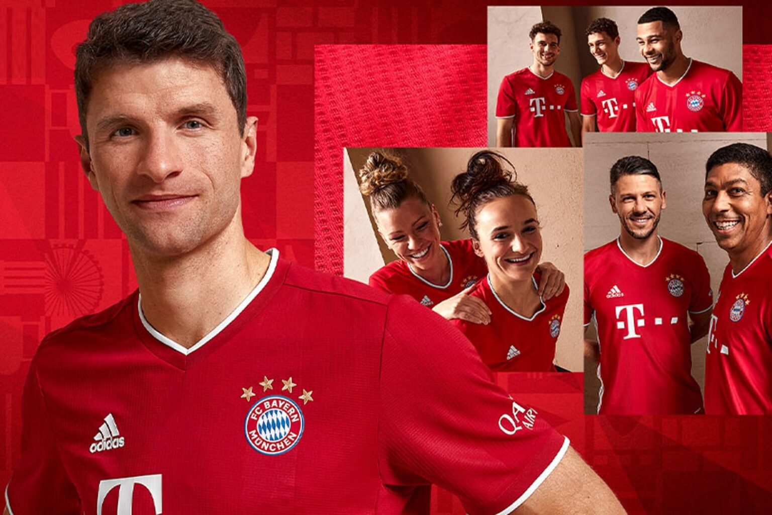 adidas i Bayern Monachium prezentują domowe koszulki piłkarskie na