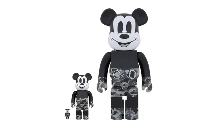 BAPE x Medicom Toy BEARBRICK Mickey Mouse BAPE x Medicom Toy BEARBRICK Mickey Mouse