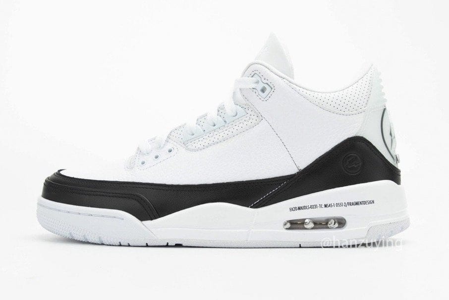 fragment design x Air Jordan 3 DA3595-100 2