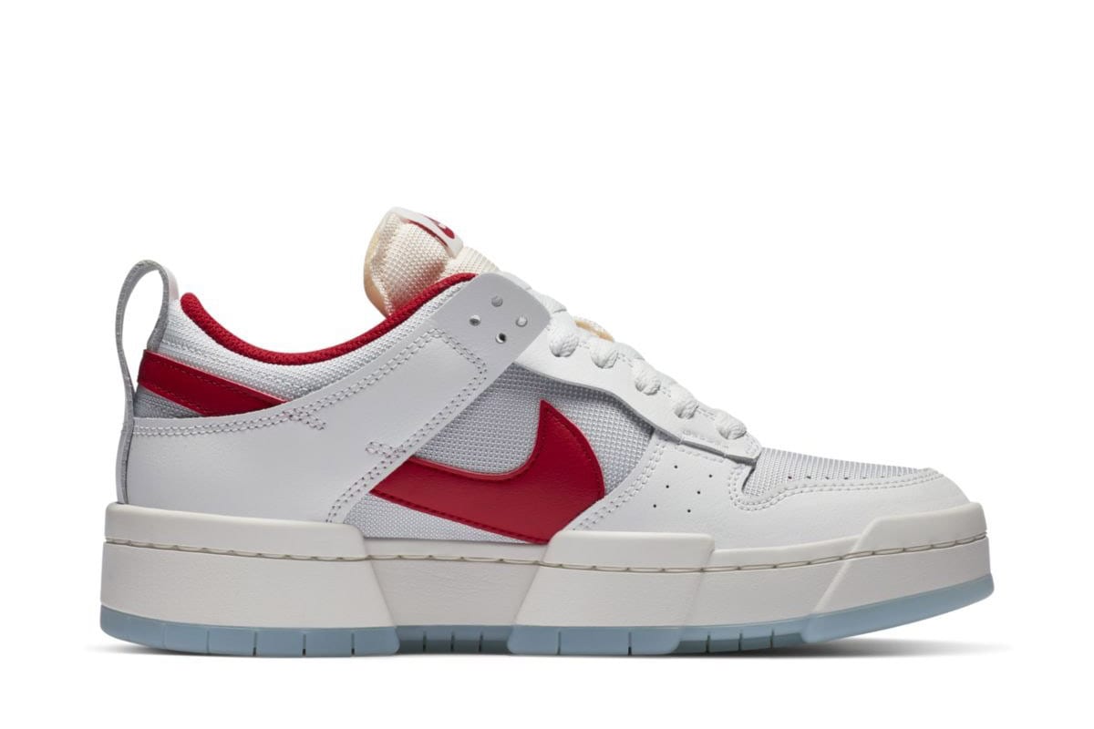 Nike Dunk Low Disrupt WMNS White Red CK6654-101 3