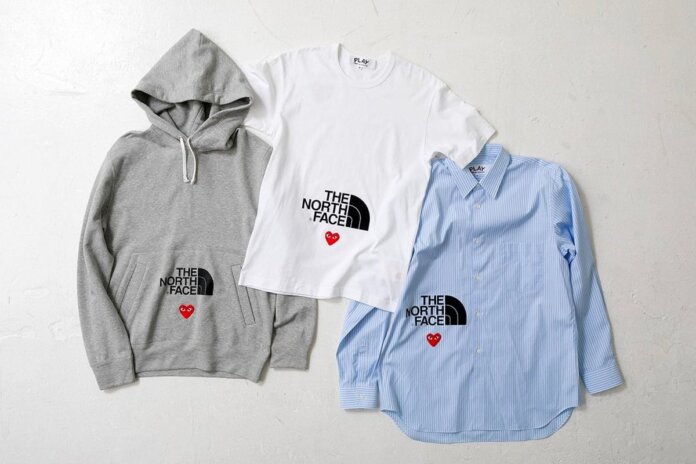 comme des garcons play x the north face play together