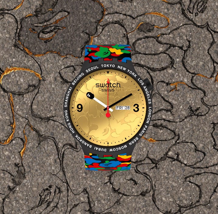 zegarki BAPE x Swatch Big Bold 2020 2