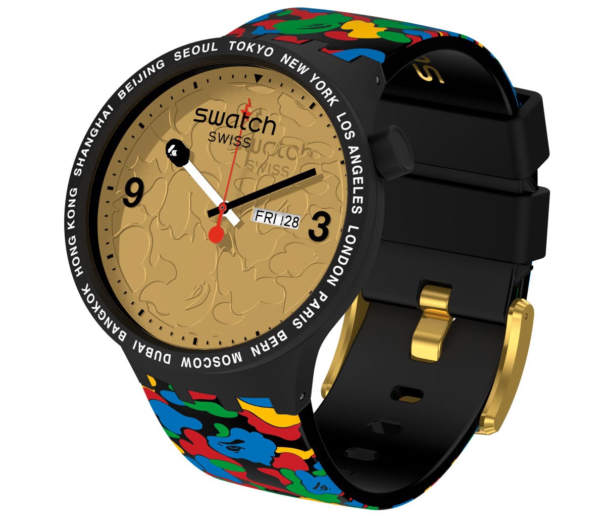 zegarki BAPE x Swatch Big Bold 2020 4
