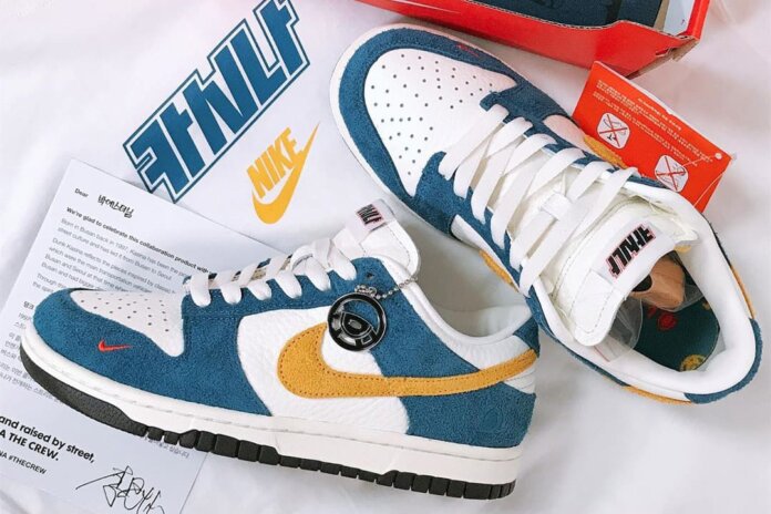 Kasina x Nike Dunk Low Sail University Gold Industrial Blue Kasina x Nike Dunk Low Sail University Gold Industrial Blue