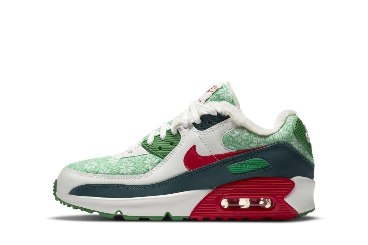 Nike Air Max 90 GS Christmas DC1621-100 2