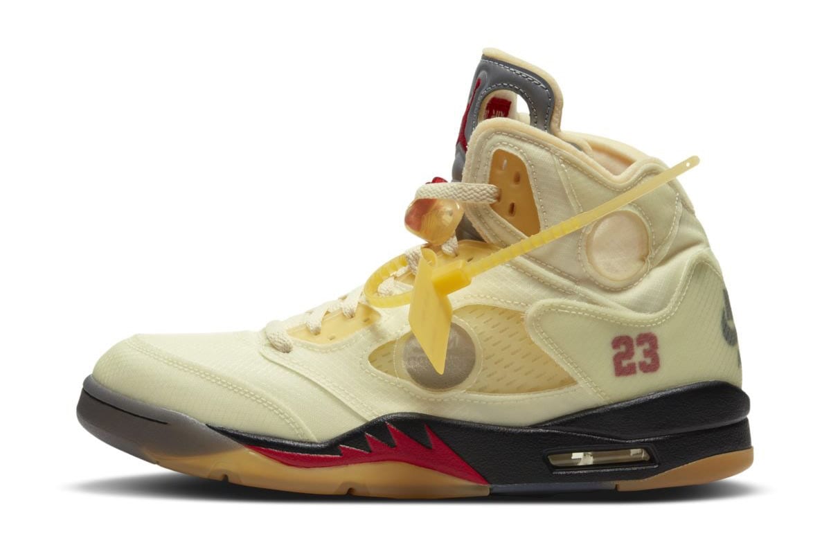 air jordan 5 off white fire red