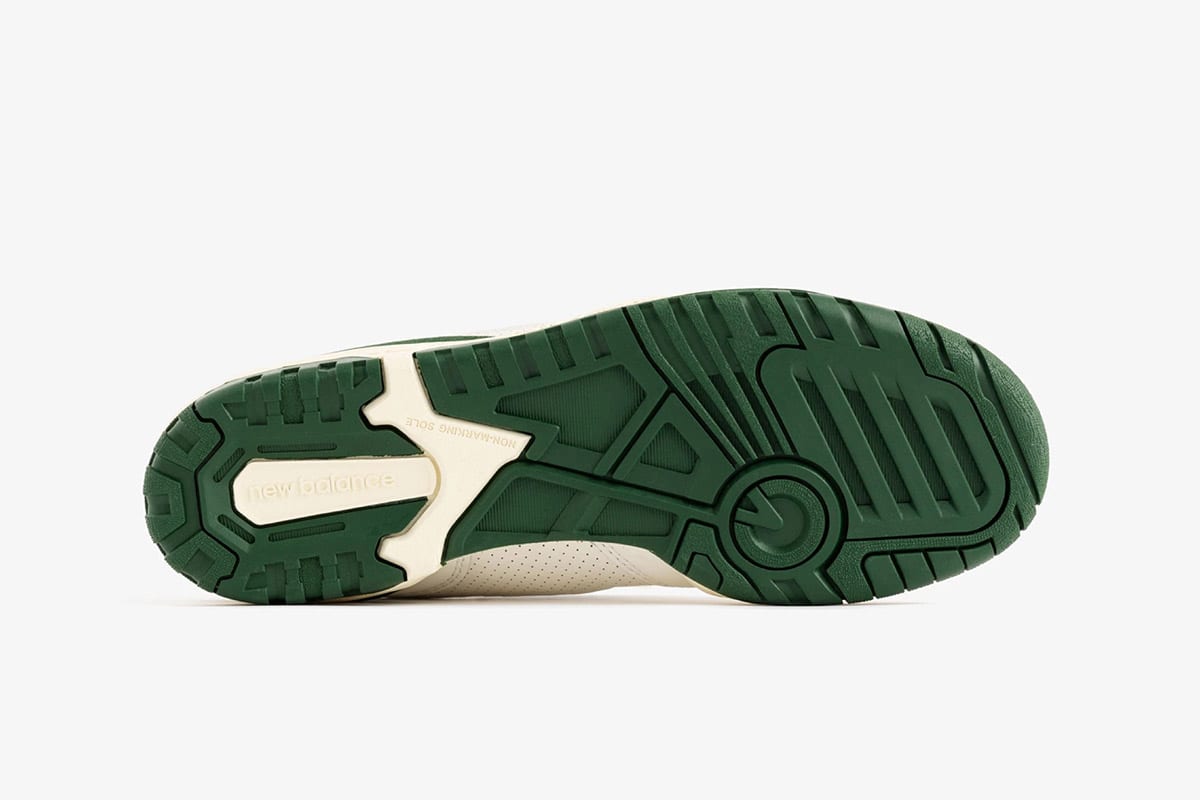 aime leon dore x new balance 500 basketball oxfords green 2