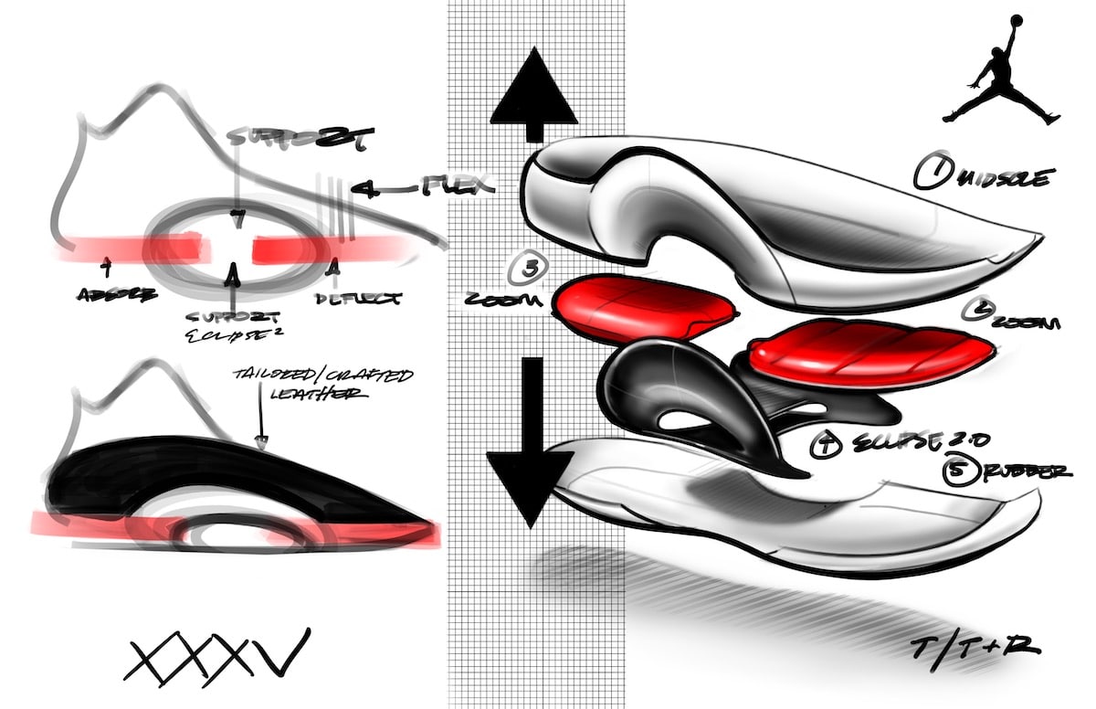 air jordan 35 sketch 1