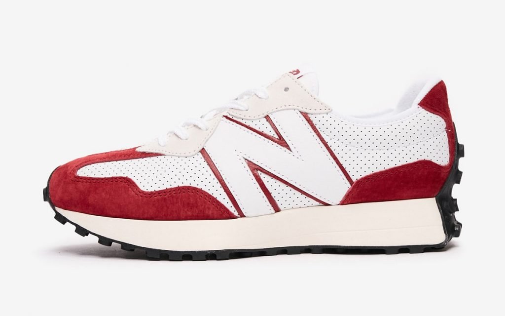 new balance 327 perforated pack red 3