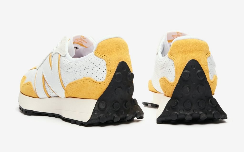 new balance 327 perforated pack yellow 5
