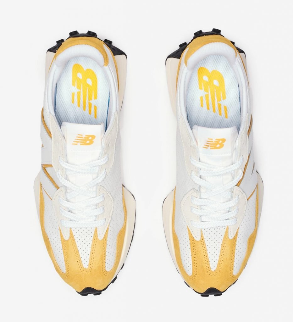 new balance 327 perforated pack yellow 6