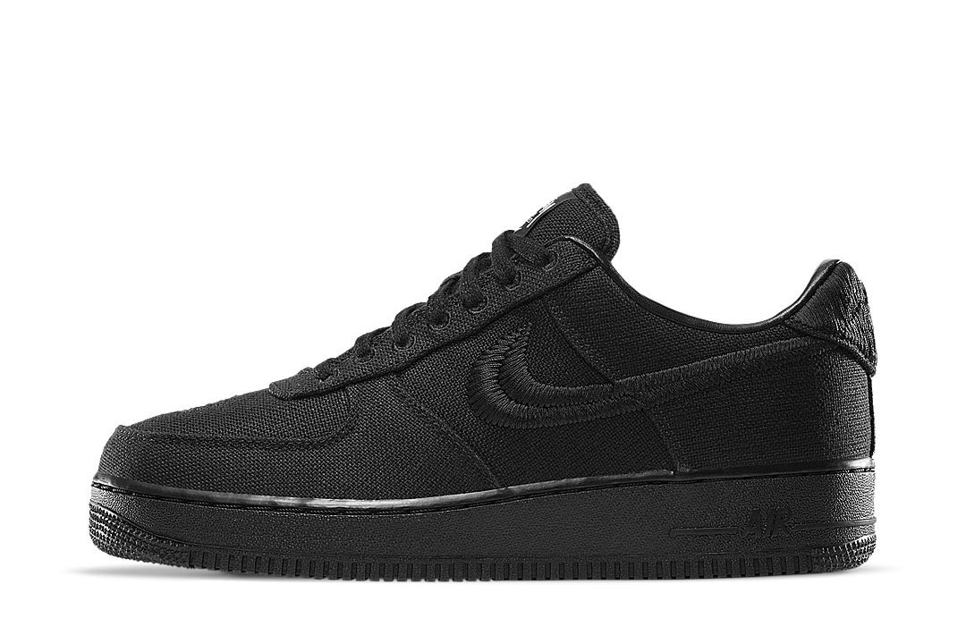 Stussy x Nike Air Force 1 Low Black CZ9084-001 1