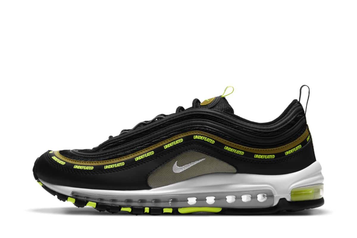Undefeated x Nike Air Max 97 Black Volt DC4830-001 2