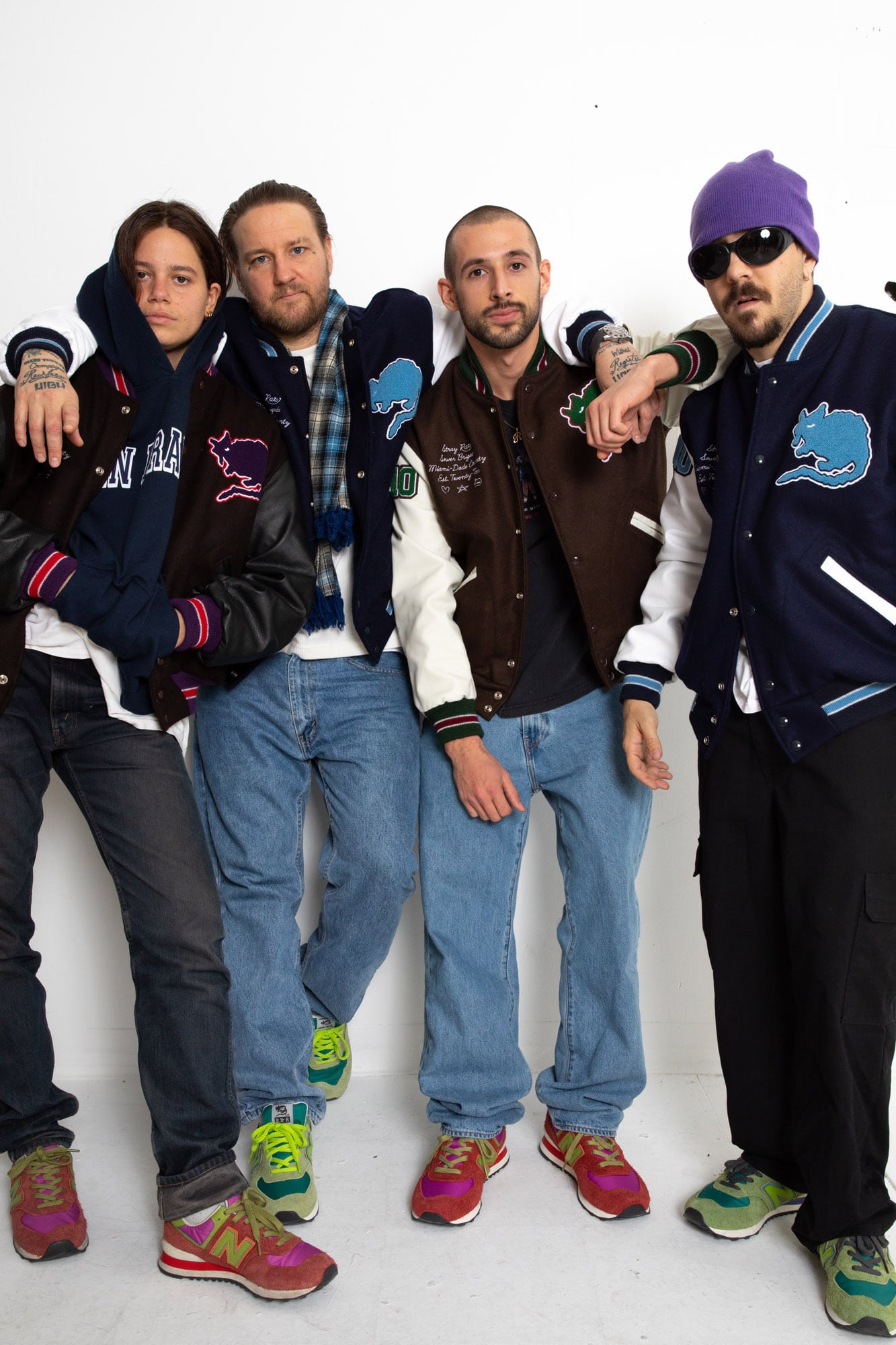 lookbook stray rats x new balance 574 4